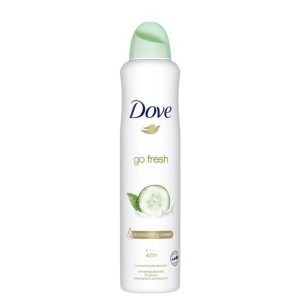 اسپری بدن ضدتعریق داو Dave مدل go fresh بارایحه خیار و چای سبز ۲۵۰ میلی لیتر